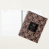 Rose Parties scintillant or Monogramme Motif Art D (Devant avec enveloppe)