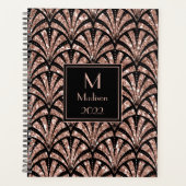 Rose Parties scintillant or Monogramme Motif Art D (Devant)