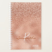 Rose Parties scintillant Or Ombre Foil Monogramme  (Devant)