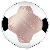 Rose Parties scintillant or Texte personnalisé bal (Tourné)