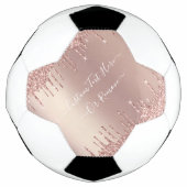 Rose Parties scintillant or Texte personnalisé bal (Devant)