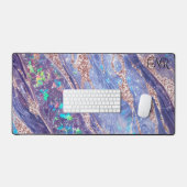 Rose Parties scintillant or violet Opal Gem Marbre (Clavier et souris)