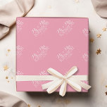 Rose pastel couleur solide - M & Mme Wedding Favor<br><div class="desc">Une grande faveur de bachelorette ou un cadeau amusant pour la mariée. Une belle couleur avec des polices chic fait une déclaration pour un service de réception. Ce serait parfait pour les réceptions et les fêtes d'anniversaire. Les éléments sont plus faciles à customiser lorsque vous remplacez tout le texte et...</div>