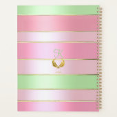 Rose pastel et vert rayé (Dos)