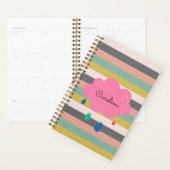 Rose Pastel Girls Stripes mignonnes (Devant avec enveloppe)