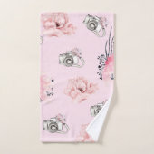 Rose Pastel personnalisé (Serviette à main)