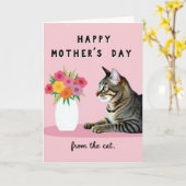 Rose Pattern Mothers Day Card Kaart (Gele Bloem)