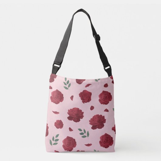 Rose Pattern Shoulder Bag | Tote Bag (Devant)