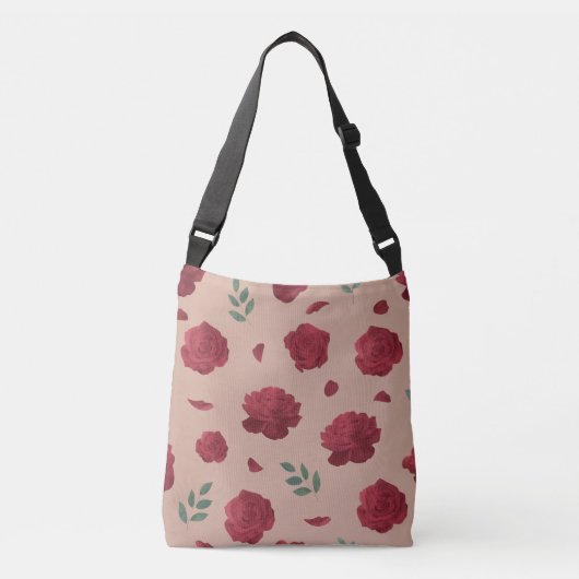 Rose Pattern Shoulder Bag | Tote Bag (Devant)