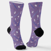 Rose Pattern Women's Socks Sokken (Gebogen)