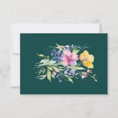 Rose Peach Yellow Blooms Enregistrer la carte Date (Dos)