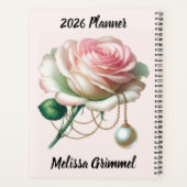 Rose & Pearl June Verse – 2026 Full-Year Planner (Dos)