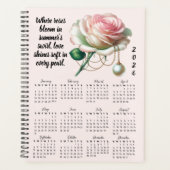 Rose & Pearl June Verse – 2026 Full-Year Planner (Devant)