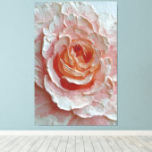 Rose Pêche et Rose Texture Art Mural Abstrait (Insitu (Plancher de Bois))