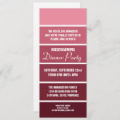 Rose Peinture Exemple Carte Ménage Invitation (Devant / Derrière)