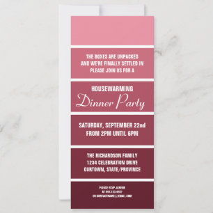 Rose Peinture Exemple Carte Ménage Invitation