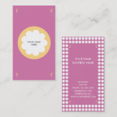 ROSE PELUCHEUX DE CARTE DE VISITE DE NUAGE (Devant / Derrière)