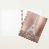 Rose personnalisée Gold Diamond Sparkle Paris (Devant avec enveloppe)