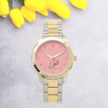 Rose Petal Script Charme Watch<br><div class="desc">Présentant notre Rose Petal Script Charm Watch dans Blush Pink - un mélange parfait d'élégance et d'individualité. Ce magnifique garde-temps présente une police de script gracieuse, avec votre premier nom initial et complet pour une touche de charme personnel. Conçue avec soin avec des matériaux de premier ordre, cette montre n'est...</div>