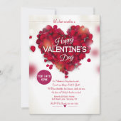 Rose Petals Valentine Invitation (Devant)