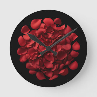 Rose Petals Wall Clock Ronde Klok