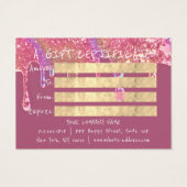 Rose photo de maquillage de cheveux de certificat  (Dos)