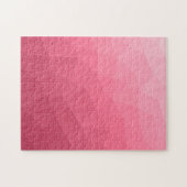Rose pink gradient geometric mesh pattern legpuzzel (Horizontaal)