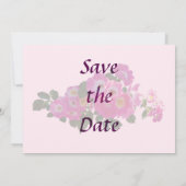 Rose Pink Rambler Save the Date (Dos)