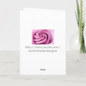 Rose Plier À La Carte De Voeux De Parfait (Dos)
