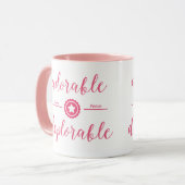 Rose politique déplorable adorable de tasse (Devant gauche)