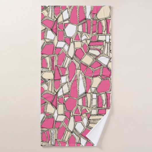 ROSE POP BRISÉE (Serviette de bain)