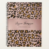 Rose Poster de animal Leopard  Motif Or (Devant)