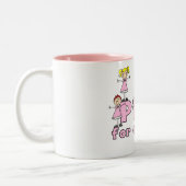 Rose pour une tasse personnalisable de traitement (Gauche)