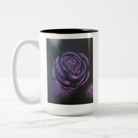 "Rose pourpre" Mug Drinkware (Gauche)