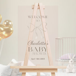 Rose Poussiéreuse Claire Élégante Bienvenue Baby S