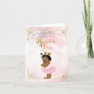 Rose Princesse Vintage Bébé Fille Ethnique Merci