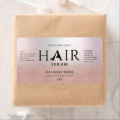 Rose professionnel or ombre HAIR sérum étiquette (En situation)