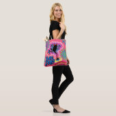Rose psychédélique de sac fourre-tout à surf chaud (Sur le modèle)