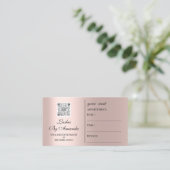 Rose QR du logo de maquillage de rendez-vous (Debout devant)