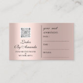 Rose QR du logo de maquillage de rendez-vous (Devant)