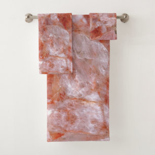 Rose Quartz Crystal Élégant Serviettes De Bain