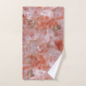 Rose Quartz Crystal Élégant Serviettes De Bain (Serviette à main)