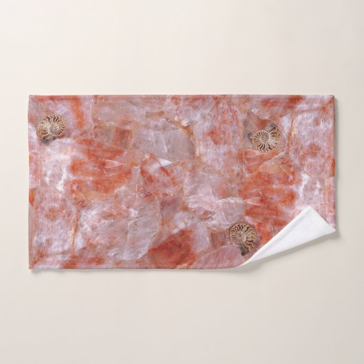 Rose Quartz Crystal Élégant Serviettes De Bain (Serviette à main)