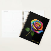Rose Rainbow Long Stem (Devant avec enveloppe)