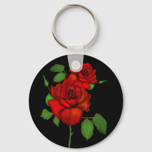 Rose Red Illustratie Sleutelhanger