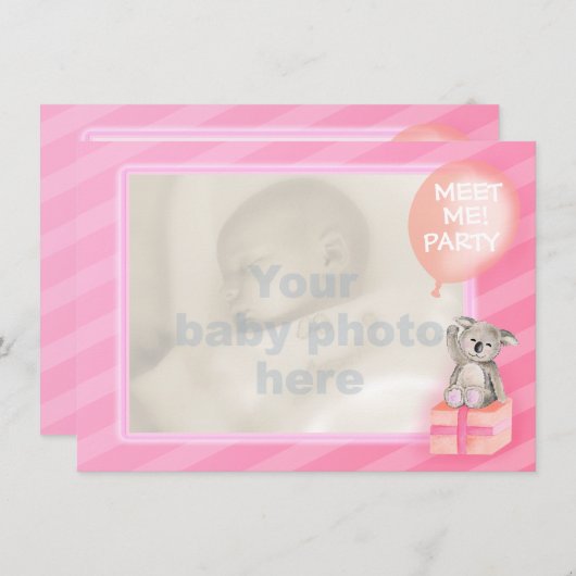 Rose rencontrez-moi nouvel invitation de partie de (Devant / Derrière)