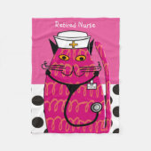 Rose retiré de couverture d'ouatine de chat (Devant)