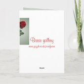 Rose romantique et coeur - Carte d'anniversaire po (Dos)