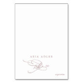 Rose romantique Gold Menu Option Placer les cartes (Par défaut)