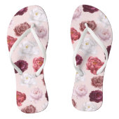 Rose romantique - paire de tongs (Semelle)